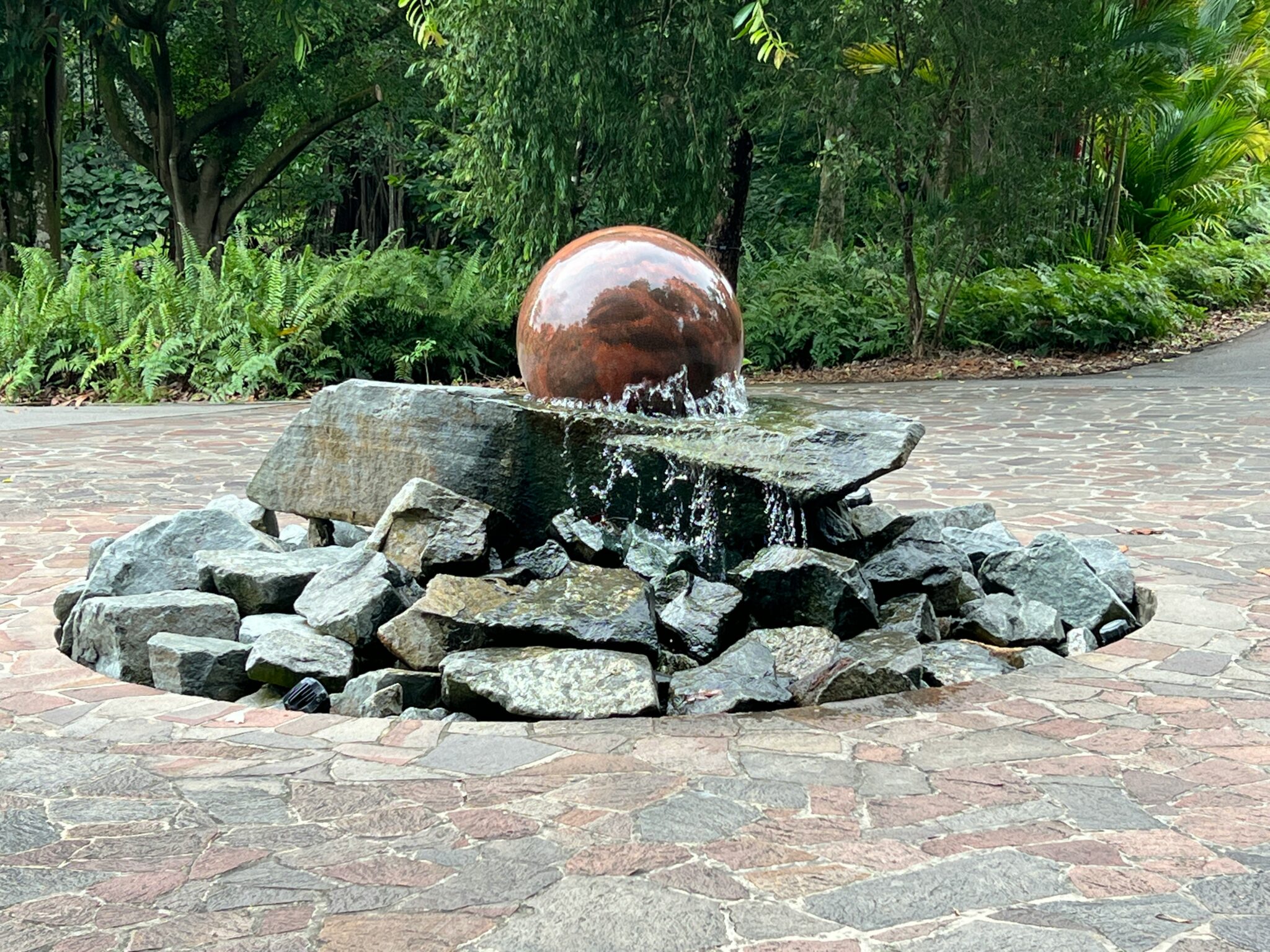 Cylindrical Water Feature